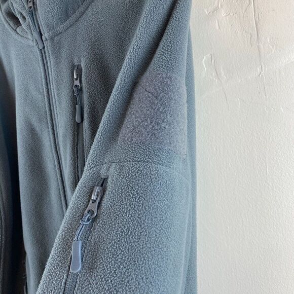 BAERSkin Tactical Supply Co. Fleece Jacket Men's Medium Gray Hoodie Long Sleeve - Picture 4 of 11